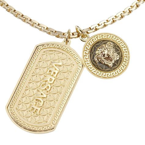 versace collana uomo oro|VERSACE.